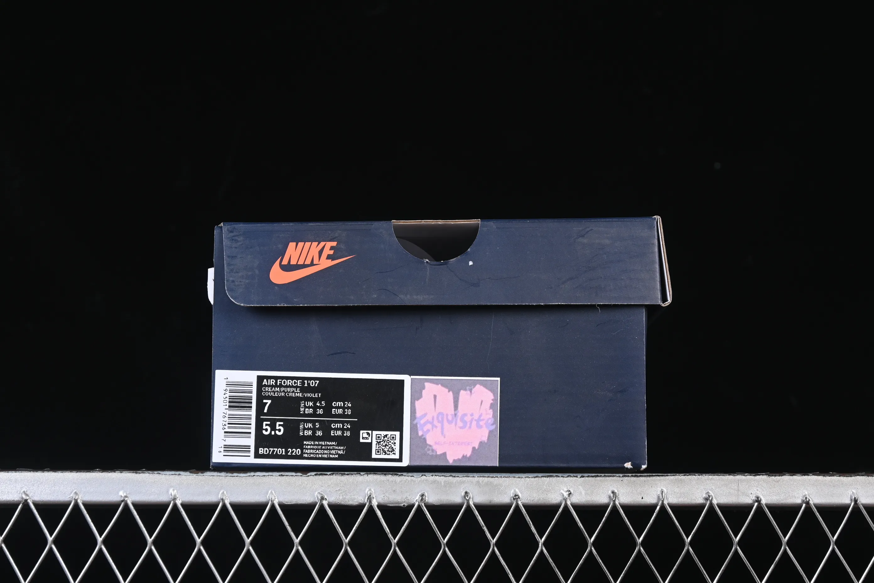 All categories Nk Air Force 1 Air Force series Nk Air Force 1 Low Air Force low-top Nike Air Force 1'07 Low "Confession" Hand-painted graffiti Purple pink confession Air Force 1 low-top casual sneakers BD7701-220